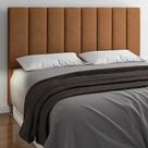 Cabeceira para Cama Box Casal 140cm Cory material sintético Caramelo - Sallar Home