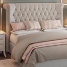 Cabeceira para Cama Box Casal Aurora material sintético Pérola Quale Quale