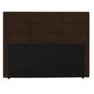 Cabeceira Para Cama Box Casal Malu 1.40m Marrom Suede