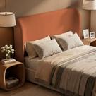 Cabeceira Para Cama Box Casal Padrão Liah 140cm Bouclê Terracota - Desk Design Cabeceira Para Cama Box Casal Padrão Liah 140cm Bouclê Terracota - Desk Design