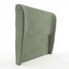 Cabeceira Para Cama Box Casal Padrão Liah 140cm Bouclê Verde Menta - Abmaza Cabeceira Para Cama Box Casal Padrão Liah 140cm Bouclê Verde Menta - Abmaza