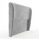 Cabeceira Para Cama Box Casal Padrão Liah 140cm Chenille Bouclê Prata - Abmaza