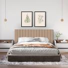 Cabeceira para Cama Box Estofada Casal - Palito - 140 cm