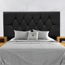 Cabeceira Para Cama Box Estofada King 195 Cm Suede Isabela Preto