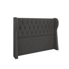 Cabeceira Para Cama Box King 193 Cm Beatriz Linho Cinza I02 - D'rossi