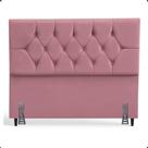 Cabeceira Para Cama Box King 195 Cm Celina Com Frame Suede Rose Cabeceira Para Cama Box King 195 Cm Celina Com Frame Suede Rose