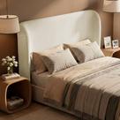 Cabeceira Para Cama Box King Size Liah 195cm Bouclê Bege - Desk Design Cabeceira Para Cama Box King Size Liah 195cm Bouclê Bege - Desk Design