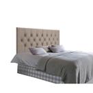 Cabeceira Para Cama Box Queen 1.58 Painel Suspenso Estofado Com Capitonê Dobrável Mariela Cor Bege BMD