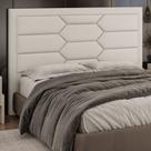Cabeceira para Cama Box Queen 181cm Kauai Bouclé Suave Off White - Sallar Home