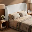Cabeceira Para Cama Box Queen Size Liah 160cm Bouclê Branco - Desk Design