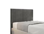 Cabeceira Para Cama Box Vittória Solteiro 0,90cm Veludo Cinza - FdECOR