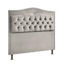 Cabeceira Para Cama Casal Box 140cm Holanda Veludo Marfim