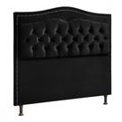 Cabeceira Para Cama Casal Box 140cm Holanda Veludo Preto