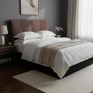 Cabeceira Para Cama Casal Capitonê Suede 1,40x1,19x0,11