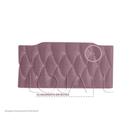 Cabeceira Para Cama Casal King Queen Box 1,40x55 Nicole Rosa - MagL