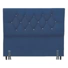 Cabeceira Para Cama Casal Queen 160 Cm Celina E Frame Suede Azul Marinho Cabeceira Para Cama Casal Queen 160 Cm Celina E Frame Suede Azul Marinho