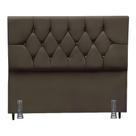 Cabeceira Para Cama Casal Queen 160 Cm Celina E Frame Suede Marrom Cabeceira Para Cama Casal Queen 160 Cm Celina E Frame Suede Marrom