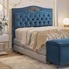 Cabeceira para Cama de Casal Holanda 1,40 - Veludo