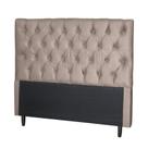 Cabeceira Para Cama Queen Larissa Sued Taupe Cappucino Taupe Capuccino