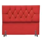Cabeceira Para Cama Solteiro 90 Cm Brenda Com Frame Suede Vermelho