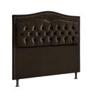 Cabeceira Para Cama Solteiro 90cm Holanda Veludo Chocolate