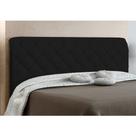 Cabeceira Paris Cama Box Casal 140cm Suede Preto M11 - D'Rossi