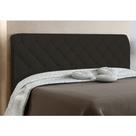 Cabeceira Paris Cama Box Queen 160 cm Suede Amassado Chocolate - JS Móveis
