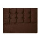 Cabeceira Paris L Silva Casal em Suede Cor Marrom