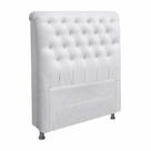 Cabeceira Paris para Cama Box Solteiro 90 cm material sintético Branco 2500 - JS Móveis