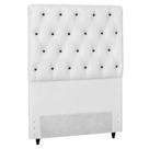 Cabeceira Paris Para Cama Box Solteiro Laminado Branco/Preto Cabeceira Paris Para Cama Box Solteiro Laminado Branco/Preto