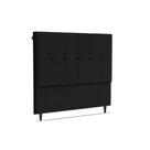 Cabeceira Piave Linho Preto Casal (8x140x120) - Ortobom Cabeceira Piave Linho Preto Casal (8x140x120) - Ortobom