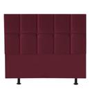 Cabeceira Poliana Cama Box Casal 160 cm Suede Bordo