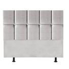 Cabeceira Poliana Cama Box Casal 160 cm Suede Cinza Claro