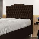 Cabeceira Pollux 140 / N-027 Veludo Marrom Chocolate