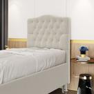 Cabeceira Pollux 90 / N-037 Bouclê Off White Aradecor