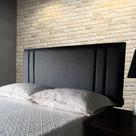 Cabeceira Preto Siena Vertical Double Casal 140 X 120