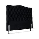 Cabeceira Queen 158 - Bello Box - Dunas Suede Preto Cabeceira Queen 158 - Bello Box - Dunas Suede Preto