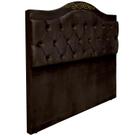 Cabeceira Queen 158 Provençal Capitonê Detalier Suede Café 120 RBL