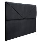 Cabeceira Queen 158 Siena Clean Lisa Suede Cinza 120 RBL