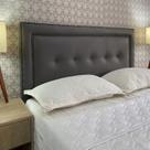 Cabeceira Queen 160 Cama Box Diamond 2 Veneza 05 Cinza Corano Com Pés RBL