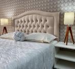 Cabeceira Queen 160 Cama Box Sophia Provençal Bege Corano Painel Parede RBL