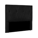 Cabeceira Queen 160cm Ancona Suede Preta - Lucadi Home