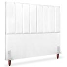 Cabeceira Queen 160cm Arlla Corano Branco Rm Branco