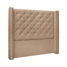Cabeceira Queen 160cm Imperial Suede Bege - Lucadi Home