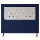 Cabeceira Queen 1,60m Havana Suede Azul com material sintético Branco - Pallazio
