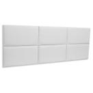 Cabeceira Queen 162cmx 60cm Estofada Placas de Colar na Parede Modelo Retangular - Várias Cores