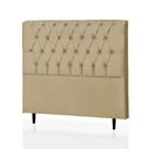 Cabeceira Queen Alice 160 CM Suede Marfim - D A Decor