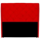 Cabeceira Queen Alta com Botões Izza 160cm Suede Vermelho Cabeceira Queen Alta com Botões Izza 160cm Suede Vermelho