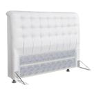 Cabeceira Queen Ana 160 cm Cama Box Ana material sintético Branco - FM Cabeceira Queen Ana 160 cm Cama Box Ana material sintético Branco - FM