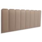 Cabeceira Queen Arredondada Suede 160x60 Cama Box Modulada